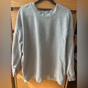 Lululemon Perfectly Oversized Crew Sweatshirt Heathered Core Light Grey